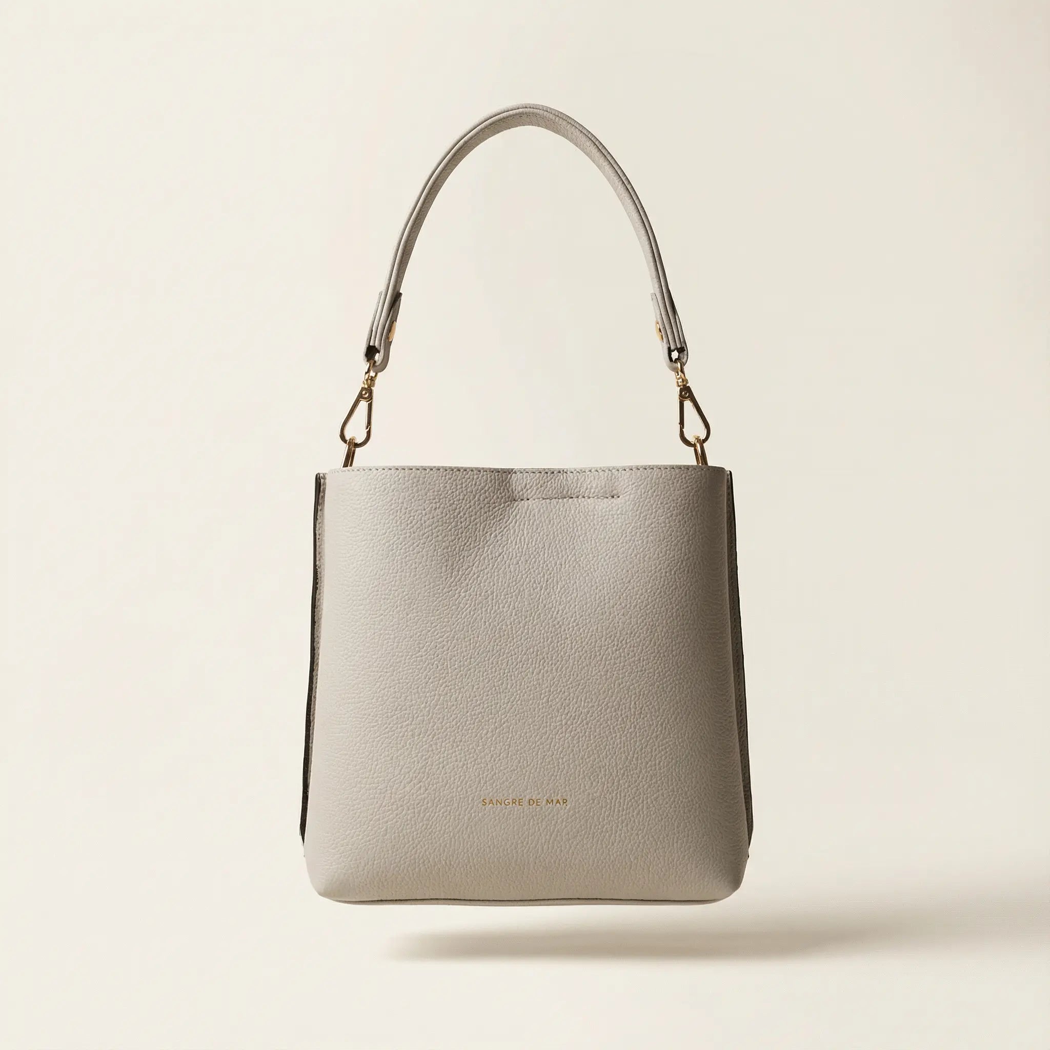 Marina Mini Bucket Leather Bag – Ice Sangre de Mar
