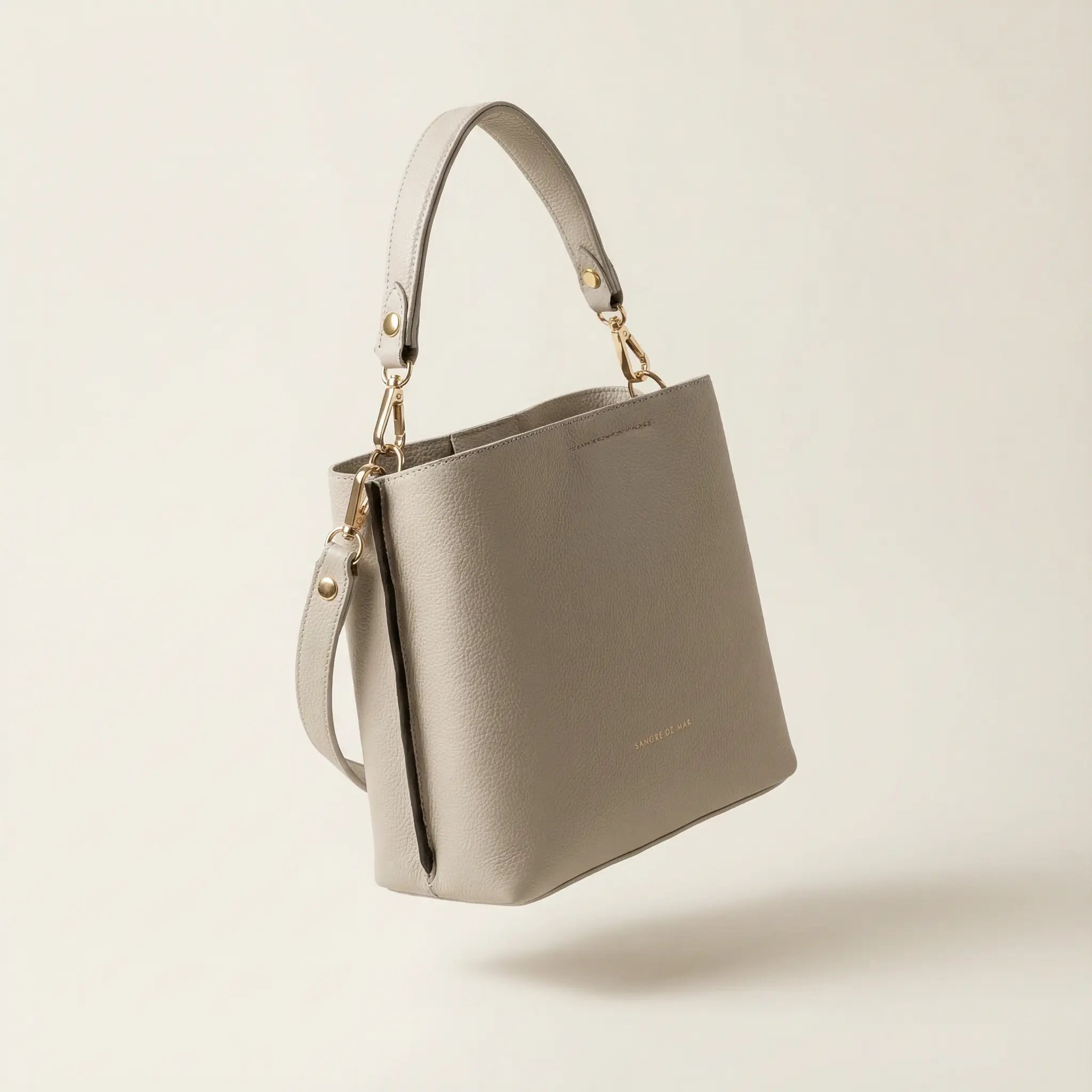 Marina Mini Bucket Leather Bag – Ice Sangre de Mar