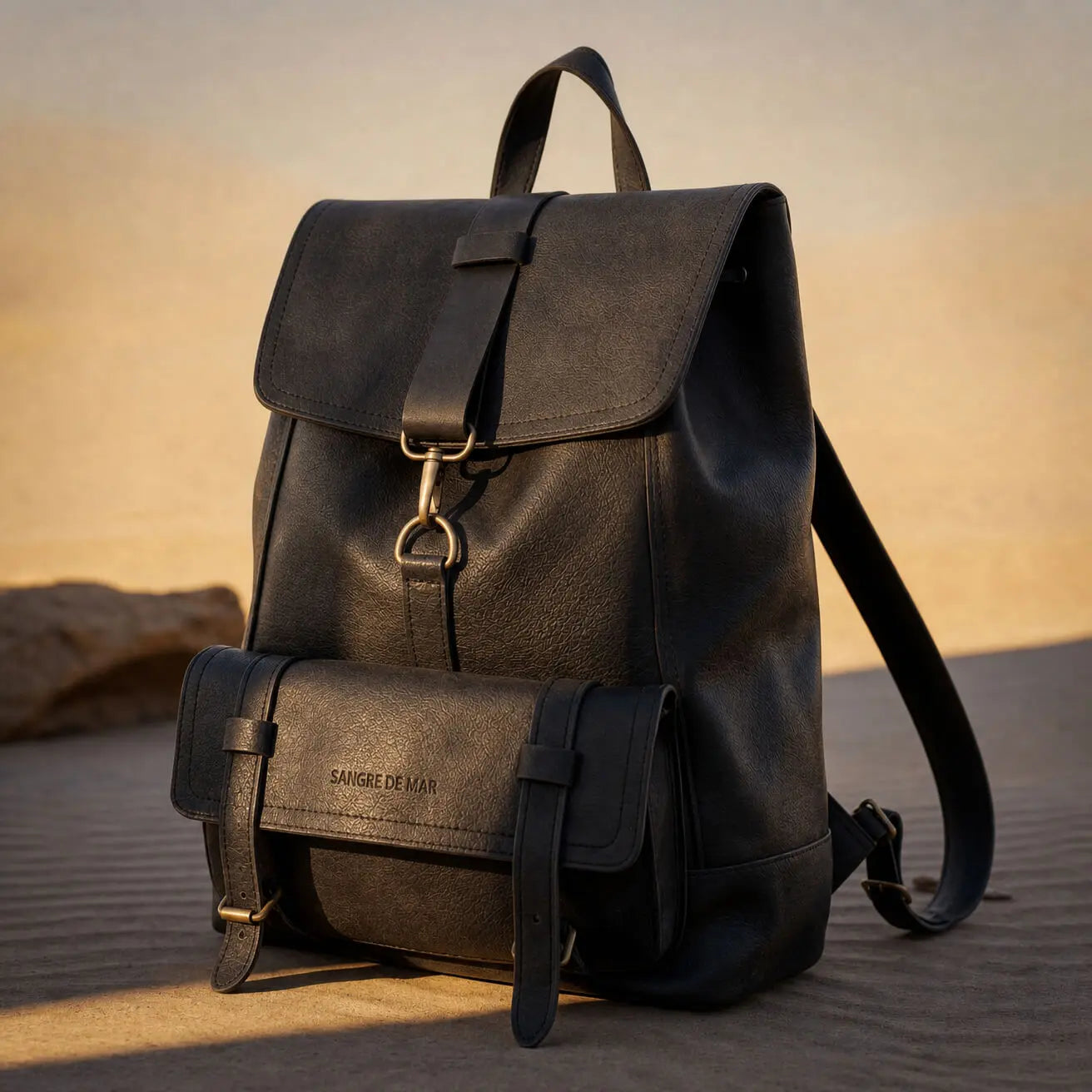 Mariner Leather Travel Backpack Black | Sangre de Mar Sangre de Mar