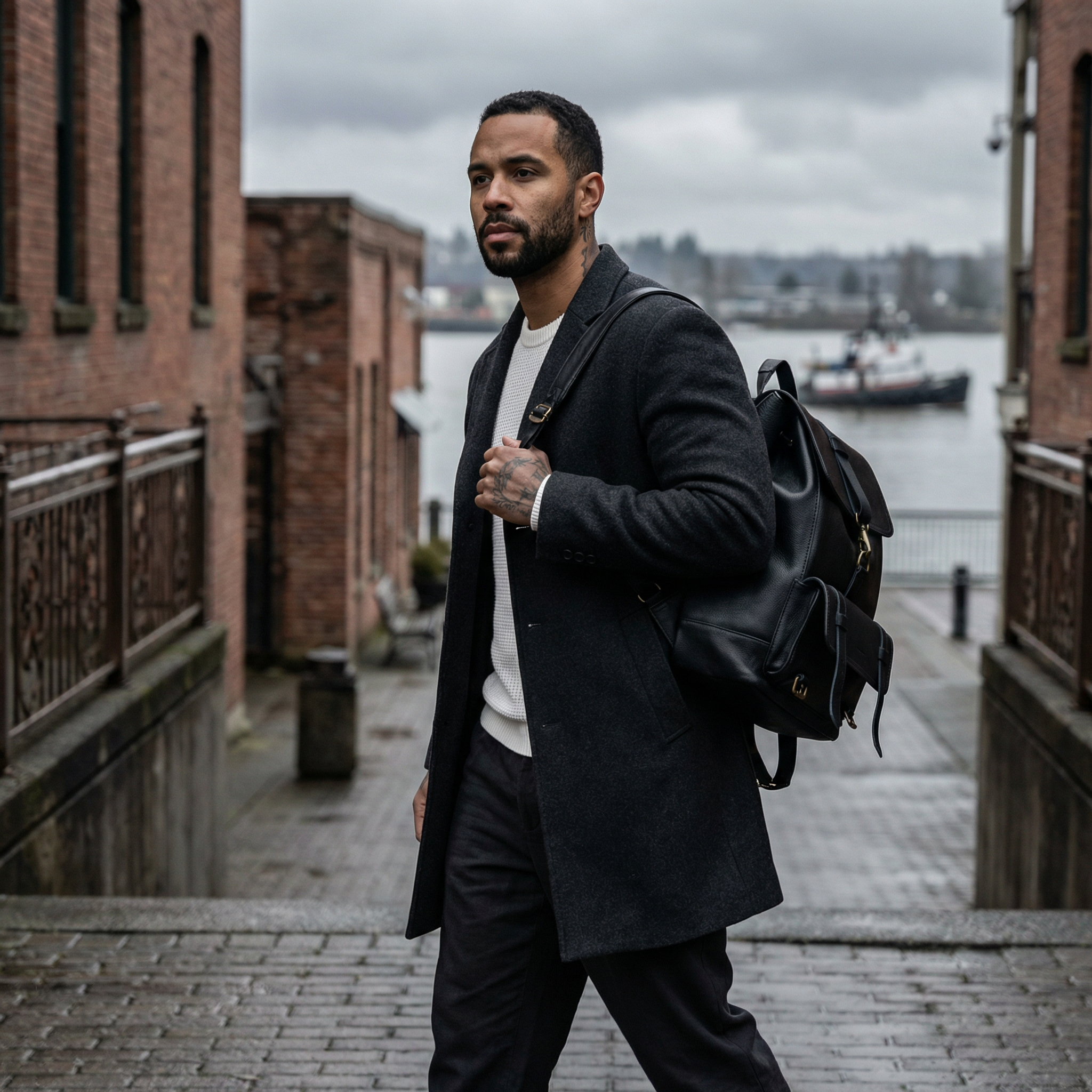 Mariner Leather Travel Backpack Black | Sangre de Mar