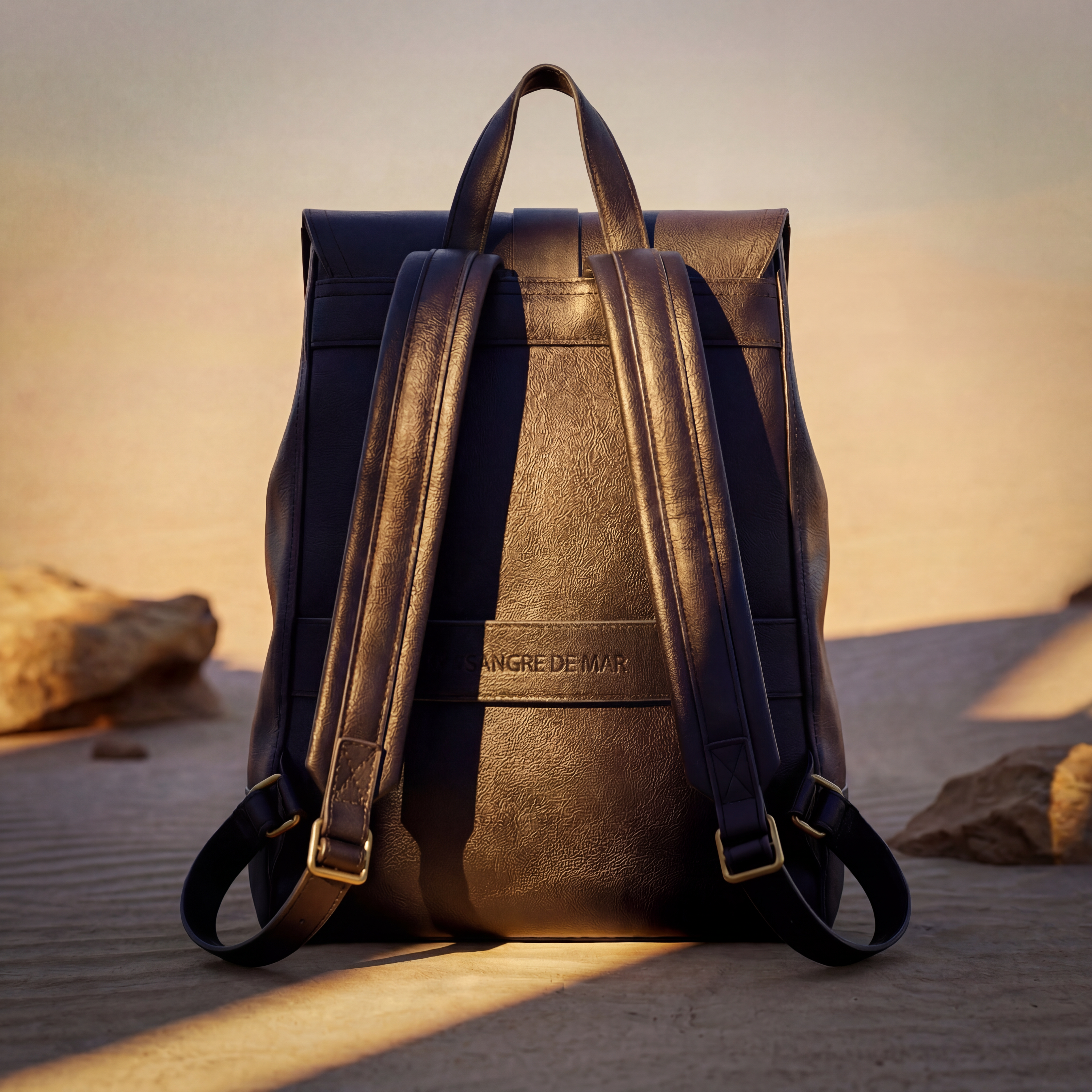 Mariner Leather Travel Backpack Black | Sangre de Mar