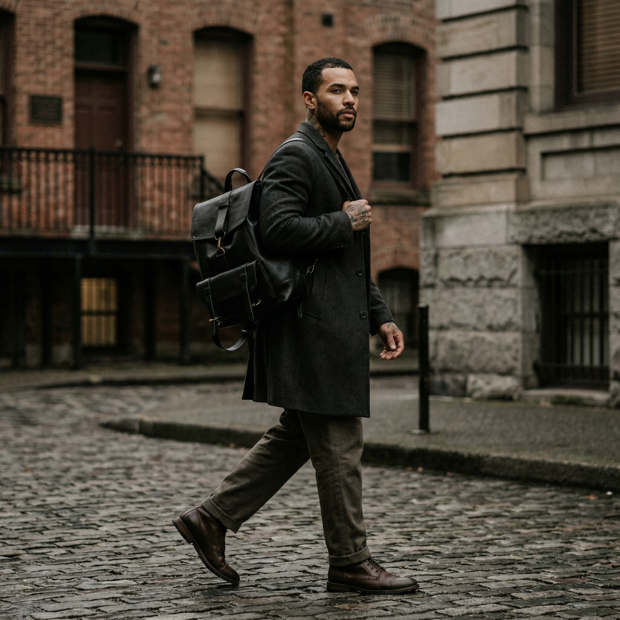 Mariner Leather Travel Backpack Black | Sangre de Mar