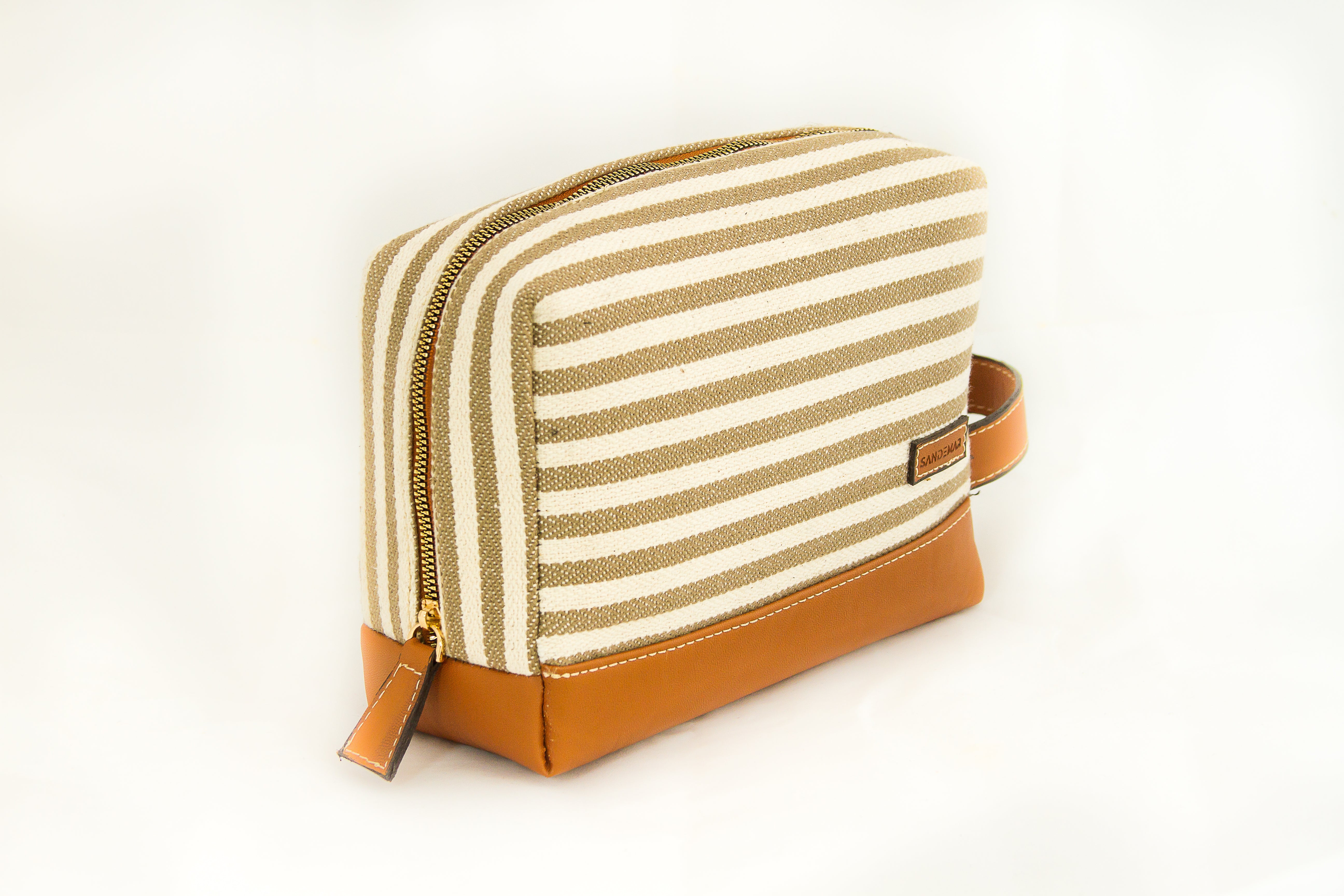 Striped Toiletry Bag